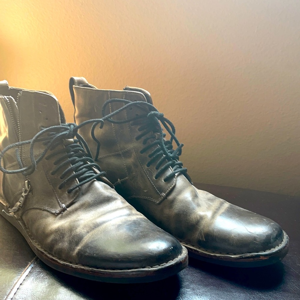 John Varvatos Leather Boot